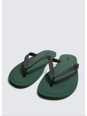 Zara Men Strappy Sandal Green and Black Flip Flop